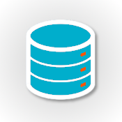 Database Image, an illustration of a Database three cylindrical discs (round image with database)