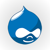 Drupal, an illustration of a Drupal (round image with Drupal inside)