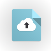cloud with up arrow, an illustration of uploading or rolling out software to production (round circle with cloud up arrow)