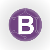 Bootstrap Image, an illustration of the Bootrap framework (round image with capitol B)